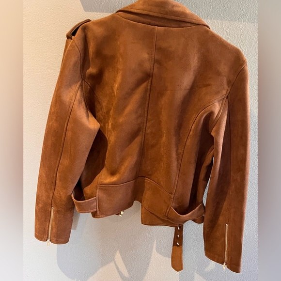 Suede camel jacket - Picture 2 of 4